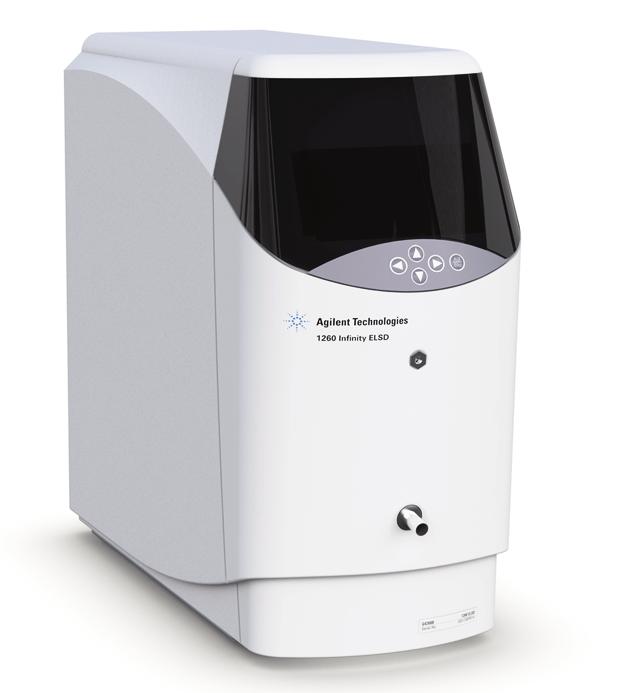 Agilent 16 Infinity Evaporative Light Scattering Detector (ELSD) Data Sheet Introduction Evaporative light scattering detectors (ELSDs) are ideal for detecting analytes with no UV chromophore as they