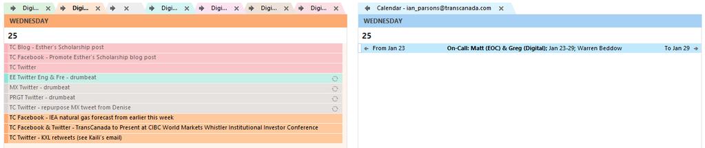 Start verlapping the calendars beginning with the right-mst calendar by clicking the