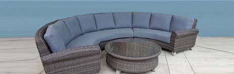Panama Collection Malibu Curved Collection Panama Deep Seat w 29.5 x d 35 x h 36 Panama End Table w 20.5 x d 20.