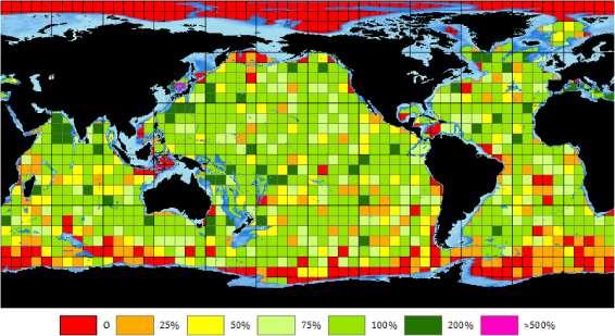Status of the Global Observing System for Climate 117 marginal seas is now well established and this also arises naturally as a benefit of high-bandwidth communications Increased float density in