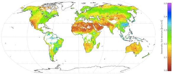 Status of the Global Observing System for Climate 183 Satellite-based soil-moisture products are available from past and present missions flying active MW scatterometers such as the AMI on ERS-1 and