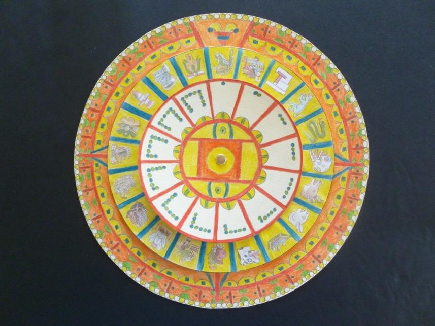 You now have a completed Aztec calendar!