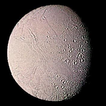 Voyager 2, JPL, NASA Enceladus Moons and Rings rotation speeds of rings follow Kepler s Third Law