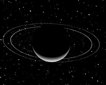 Ring Systems All Jovian planets have ring systems Saturn s rings:!