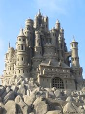 Question: Suppose you wanted to build a tall sand castle from dry sand. What size of satellite would you pick to build it on? A) A big one B) A small one C) Size shouldn t matter!