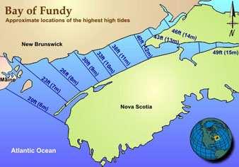 The Giant Tides of Fundy What are tides? The tide is the natural change in elevation of water over time and can easily be observed along any ocean coastline.