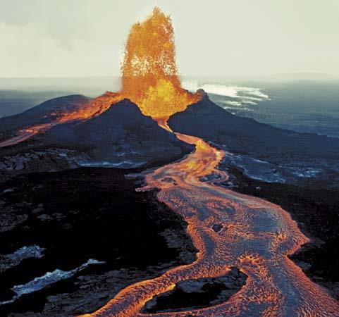 - magma has a low