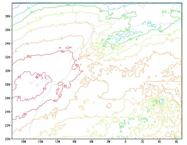 Site Characterization: Cloudiness Cloudiness: preliminary results are used for site selection in Morocco Anti-Atlas summits have clearer weather that the high Atlas mountains ORM. Agadir.
