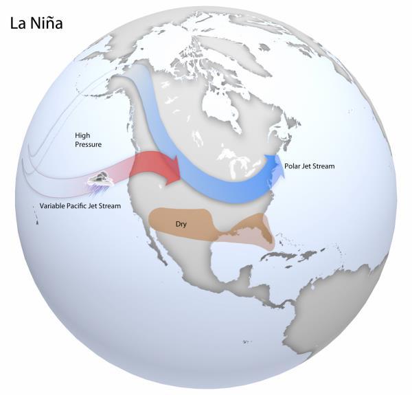 General La Niña Weather Impacts La Niña Weather Impacts There are