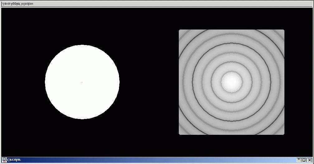 Airy Disk and Diffraction Rings Log Scaling Here s the same Airy disk from the previous slide plotted using a logarithmic brightness scale with 10 11 = 110dB set to black: The problem is to
