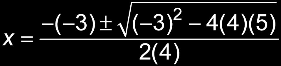 1.4 Example 6 Using the Quadratic Formula