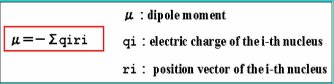 Dipole Moment A dipole moment is a measurement of the separation of two oppositely charged