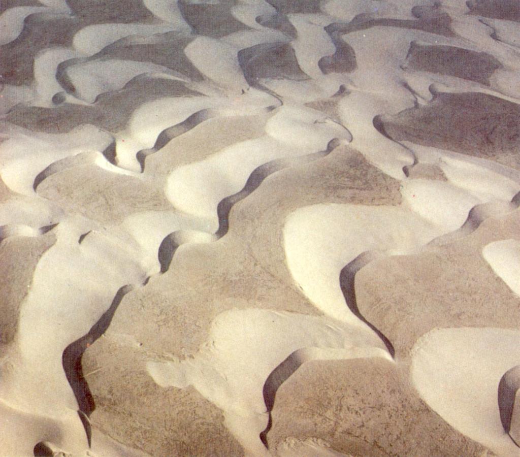 Barchan dunes Crescent shaped ridges, with arms pointing downwind Typically 0.