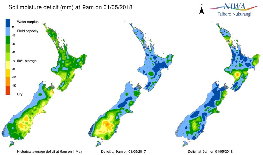 Rainfall Above normal (120% to 149% of normal) or well above normal (>149% of normal) rainfall over Auckland City, Coromandel Peninsula, most of the Wellington region, a large portion of the central
