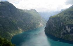 Fiord A narrow inlet of ocean