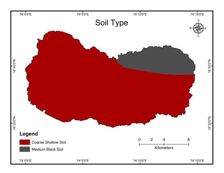 4.2 Soil type For flood hazard zonation soil type is a most important factor as the amount of water flow through soil is depends on infiltration capacity and the remaining results in to the surface