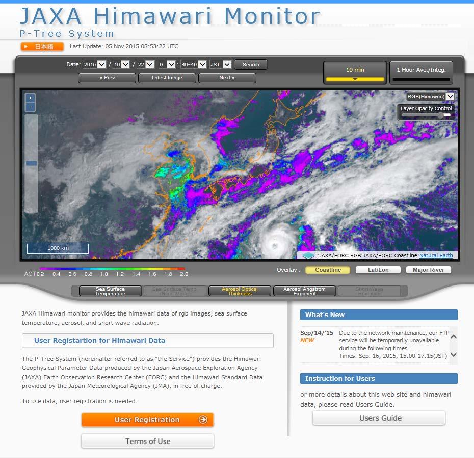 8 JAXA Himawari Monitor To seek synergies between Himawari-8 and