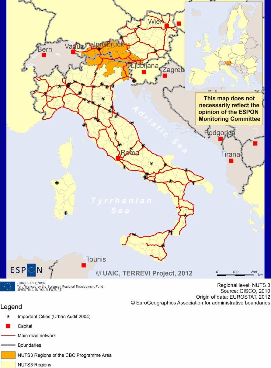 ESPON Factsheet Italy Austria