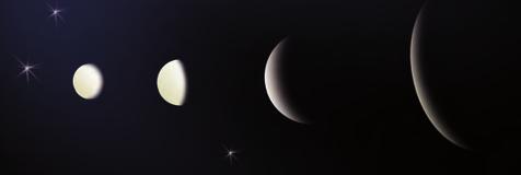 Sometimes Venus appears in the eastern sky before sunrise. Sometimes it appears in the western sky just after sunset.