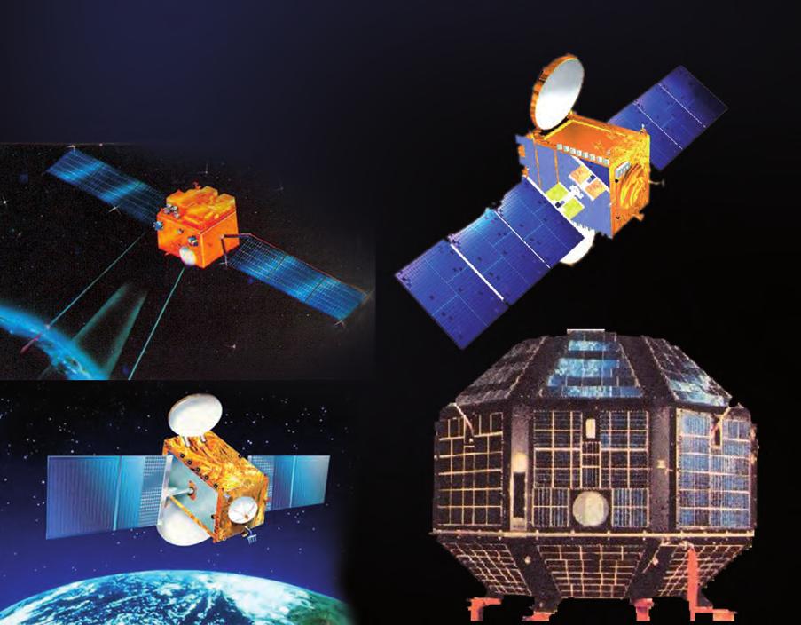 India has built and launched several artificial satellites. Aryabhata was the first Indian satellite. Some other Indian satellites are INSAT, IRS, Kalpana-1, EDUSAT, etc. (Fig. 17.28).