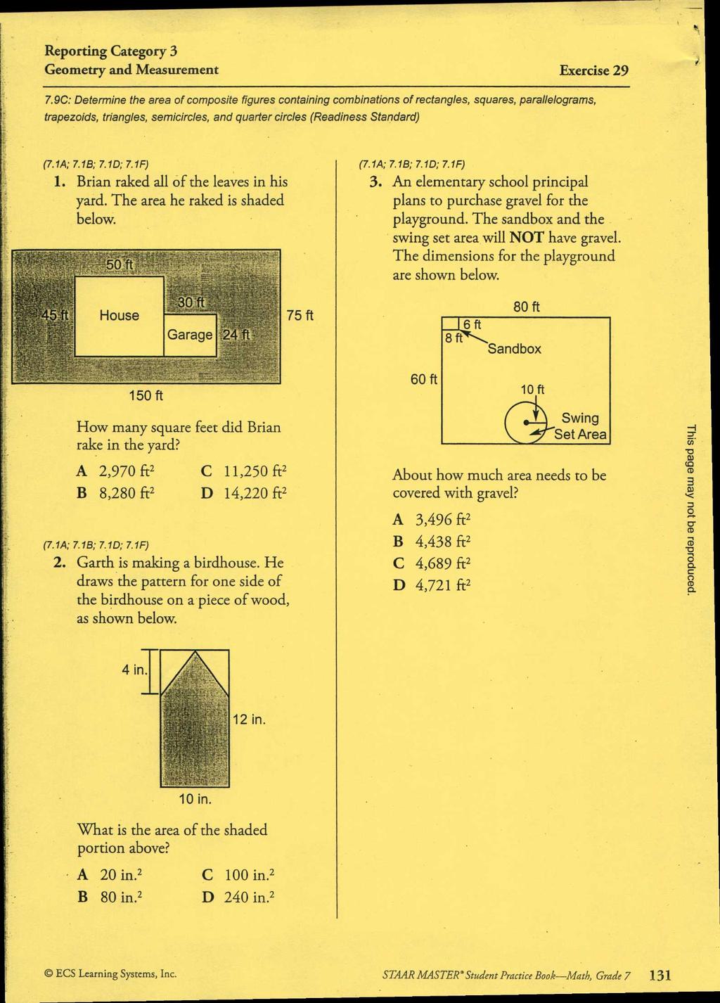Geometry and Measurement Exercise 29 7.