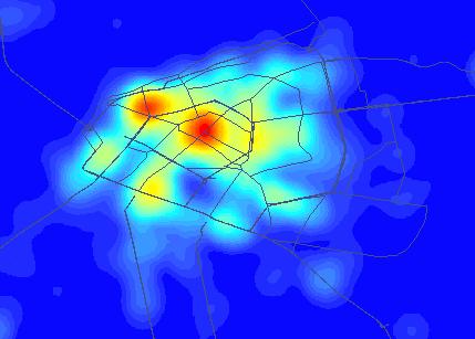 Dynamic clustering Mobility patterns of different population
