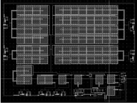 Figure 4.4: Layout of novel DAC Architecture.