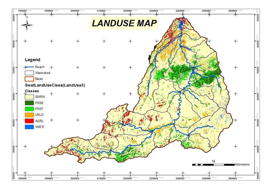 Landuse Watershed N'fis distinguished by a diverse natural vegetation and includes two forest formations that take almost all of the basin area and are located mainly upstream it is the drill