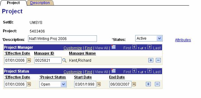 Place a Project on Hold to Prevent Transactions All projects have a Status and a Project Status as you can see from the ChartField Values page shown below for project 5403406: The Status of a project