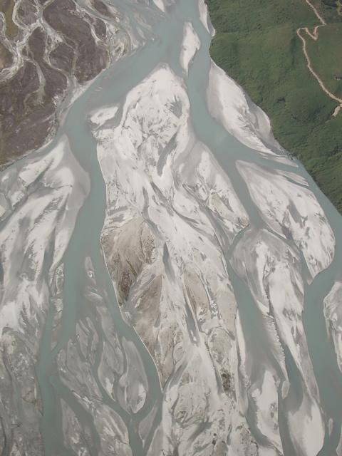 Glacial Stream Dart River South Island, New Zealand