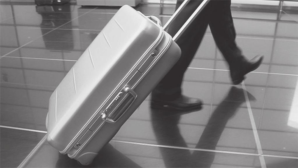 16 A passenger in an airport pulls a suitcase at a constant speed with a force of 80 N at an angle of 65 to the horizontal.