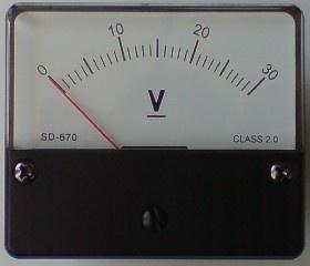 Meters A voltmeter is an instrument used for measuring the electrical potential difference between