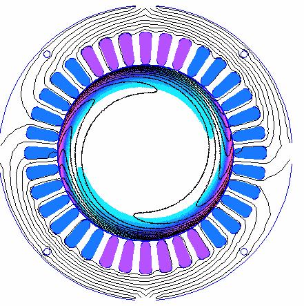Je, MA/m Current (A) Current density (MA/m ) m[je], MA/m Conductivity (S) Fig. 4. Current-conductivity in a motor wit spiral seet.