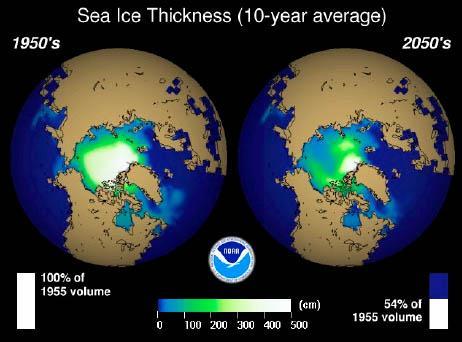 Some Effects of Global Warming: 1) Decreased Sea Ice & Snow Packs