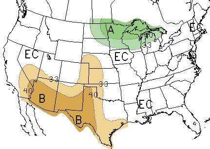 Precipitation Outlook May August 2008 The CPC outlook for May 2008 calls for equal chances (EC) of above, near, and below average precipitation for most of the Intermountain West (IMW; Figure 12a).