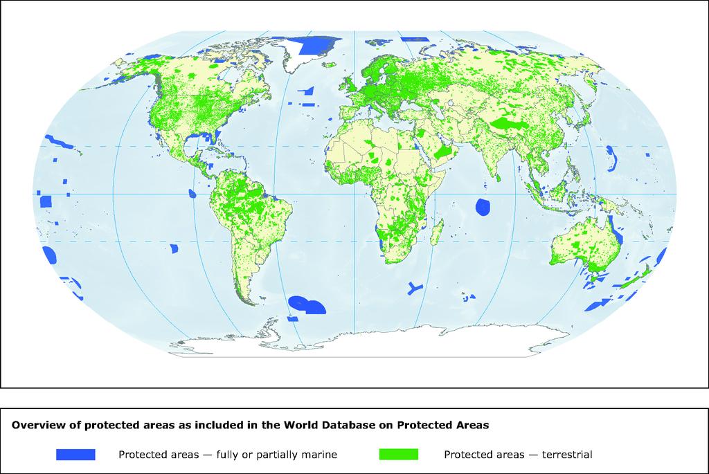 Protected Areas 2014 14 % of terrestrial area 3.