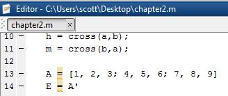 A Vector can be Transposed by switching the Rows and Columns.