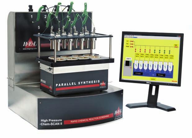 RAPID PROCESS DEVELOPMENT HP ChemSCAN II A dedicated parallel reaction system for the rapid development of high pressure reactions and heterogeneous catalysis systems.