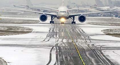 The runway condition is very