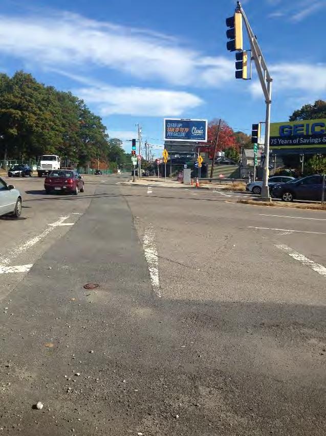 inconsistent and vary between the standard crosswalk of two transverse bars and the special emphasis