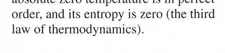 thermodynamics: The entropy of a pure crystalline substance