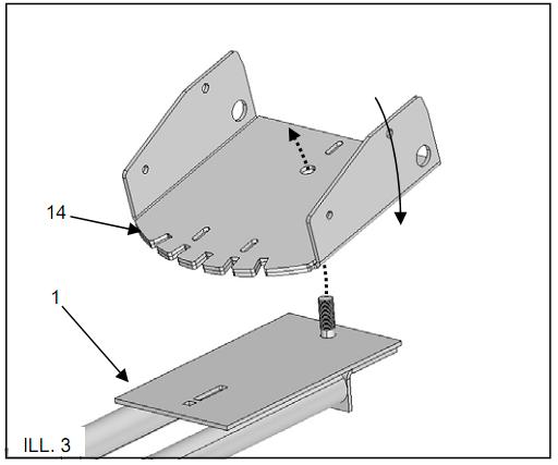 ADAPTER ASSEMBLY 1. Assemble the lever bracket as shown in picture 2.