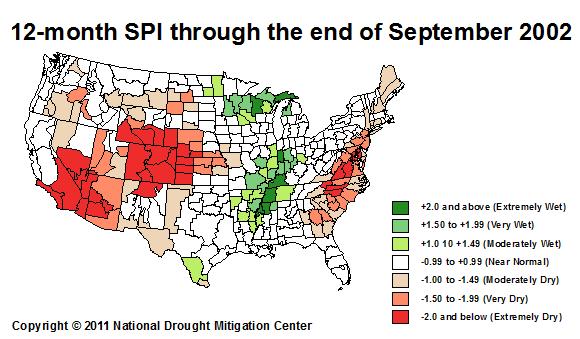 Drought Monitor map, but
