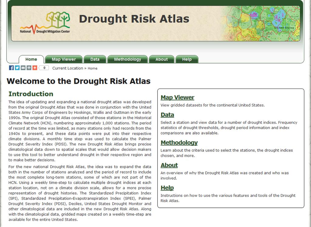 Stations used in the Drought Risk Atlas 3059 stations with 40+ years of data 349 stations with 100+ years of data (11.50%) 537 stations with 90+ years of data (17.