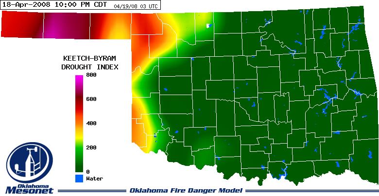 Keetch-Byram Drought Index (KBDI) KBDI Value Interpretation 0-200 No Drought-Slight Drought. Fuels and ground are quite moist. 200-400 Moderate Drought.
