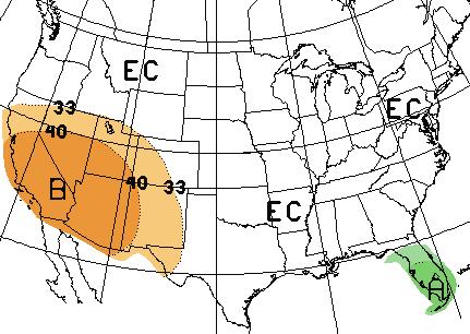 Precipitation Outlook October December 2005 Source: NOAA Climate Prediction Center, NOAA Climate Diagnostics Center According to the precipitation outlooks issued September 15 th by the NOAA Climate