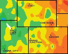 September 2004 temperatures were similar to this year, with the exception that it was cooler in Colorado last year (Figure 2c).
