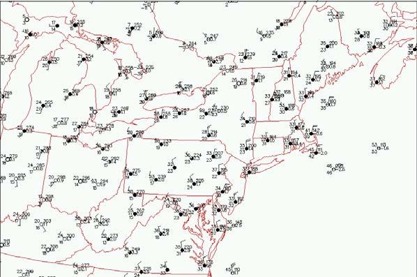 February 5 th 7am Deepening system off of coast Northwest wind pulling cold