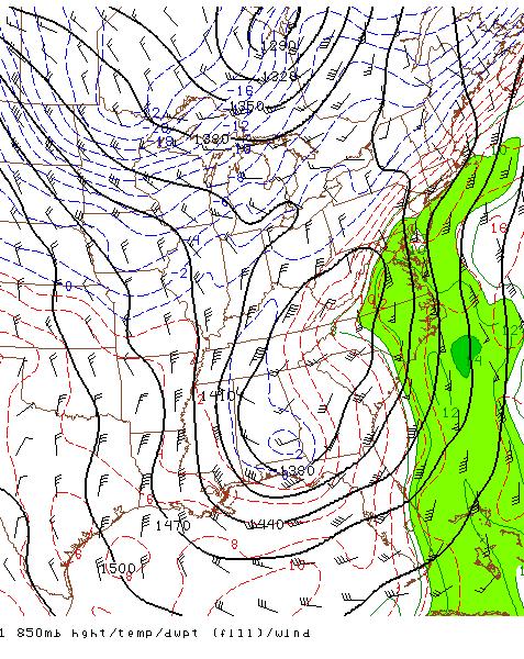 December 11 th 7pm Cold Air Damming Mid level