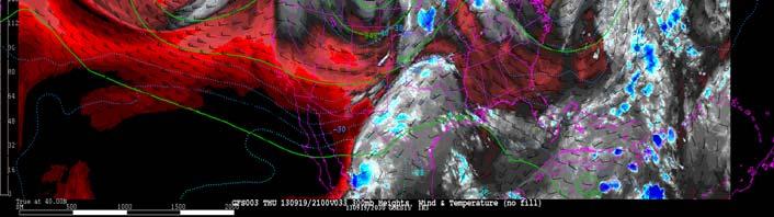 Satellite Water Vapor Imagery Most lift occurs downstream from troughs of low